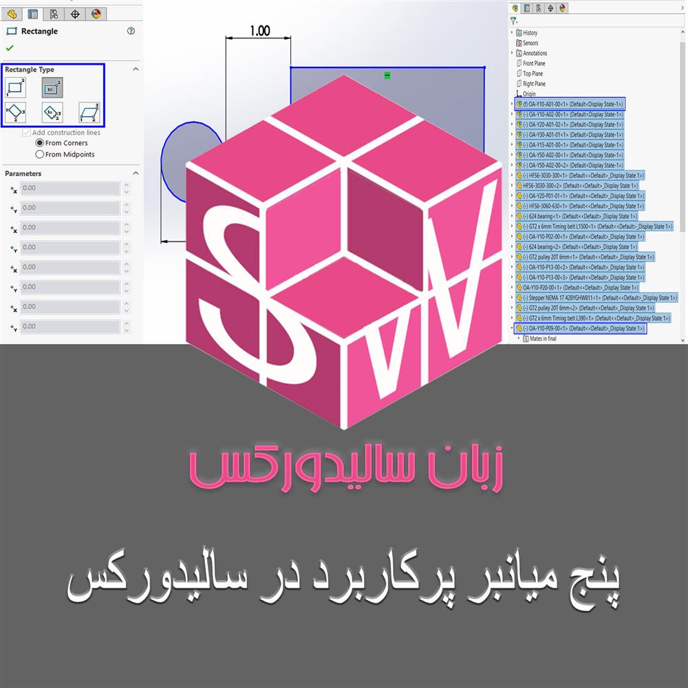 مقاله آموزشی پنج میانبر پرکاربرد در سالیدورکس رایگان و به زبان فارسی